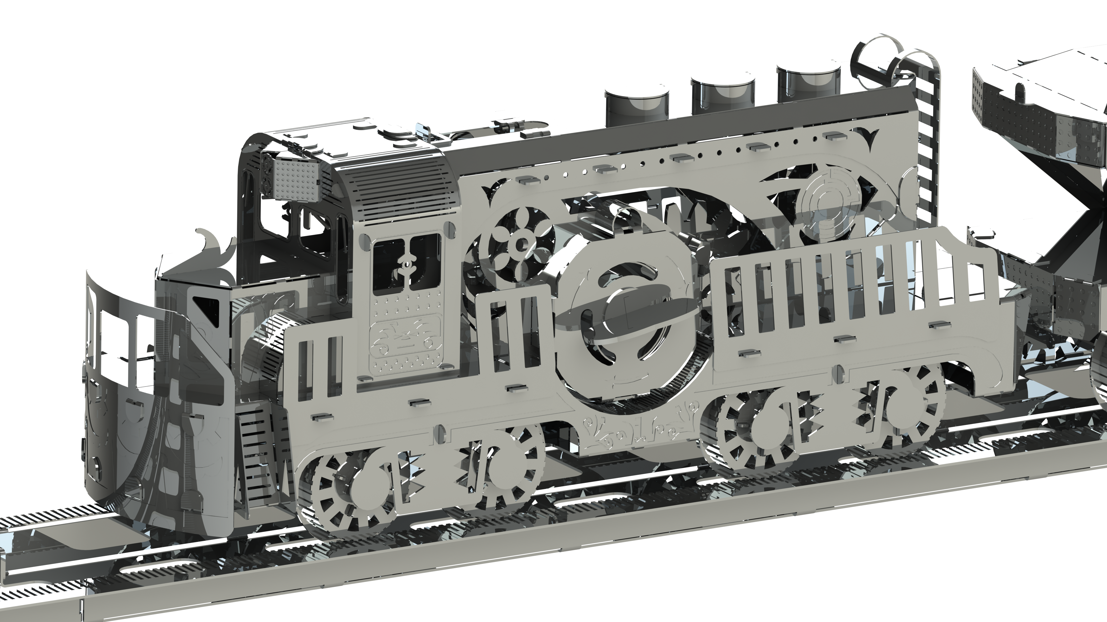 HEAVY LOCO FREIGHT TRAIN