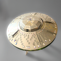 STELLAR RAIDERS UFO EMBELLISHED WITH SWAROVSKI® CRYSTALS